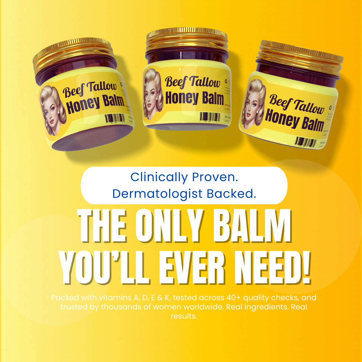 Golden Glow Beef Tallow Honey Balm™
