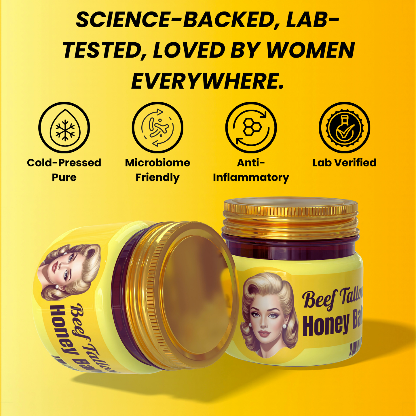 Golden Glow Beef Tallow Honey Balm™