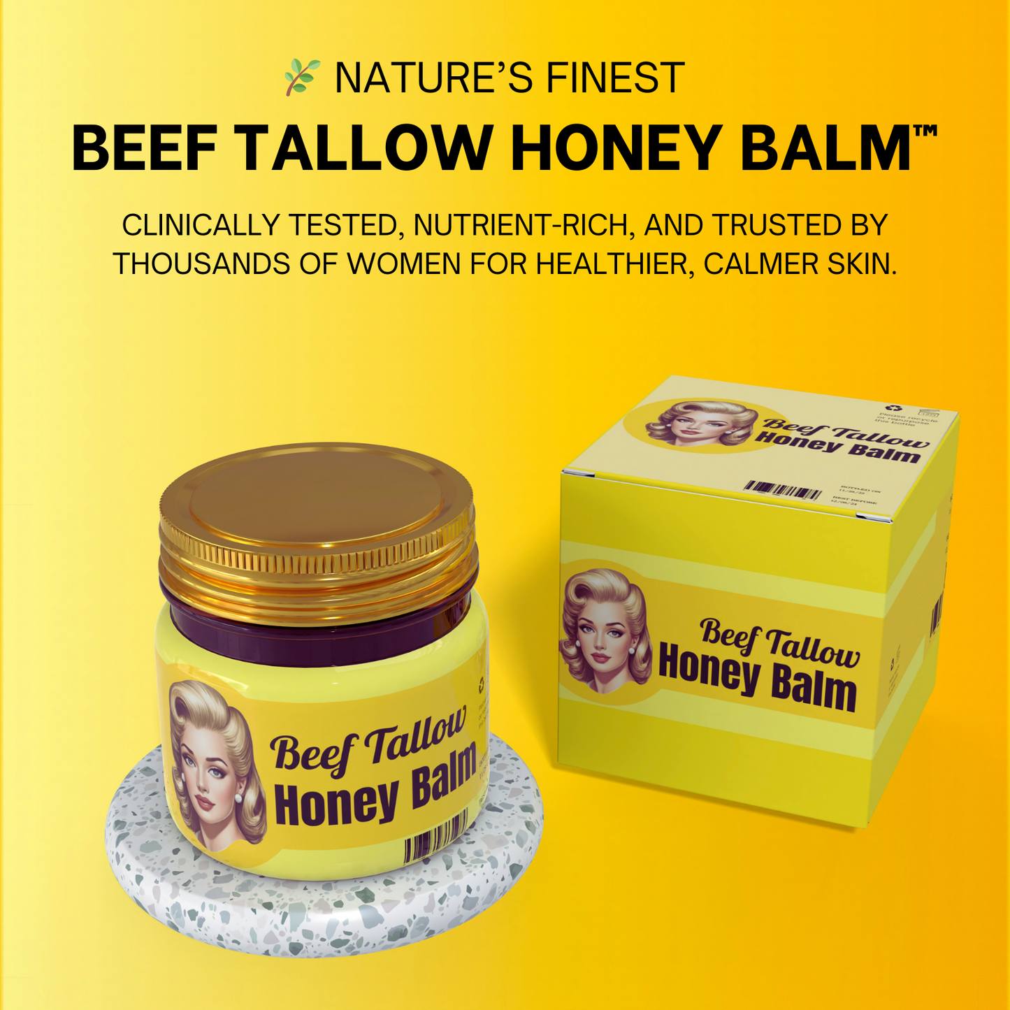 Golden Glow Beef Tallow Honey Balm™
