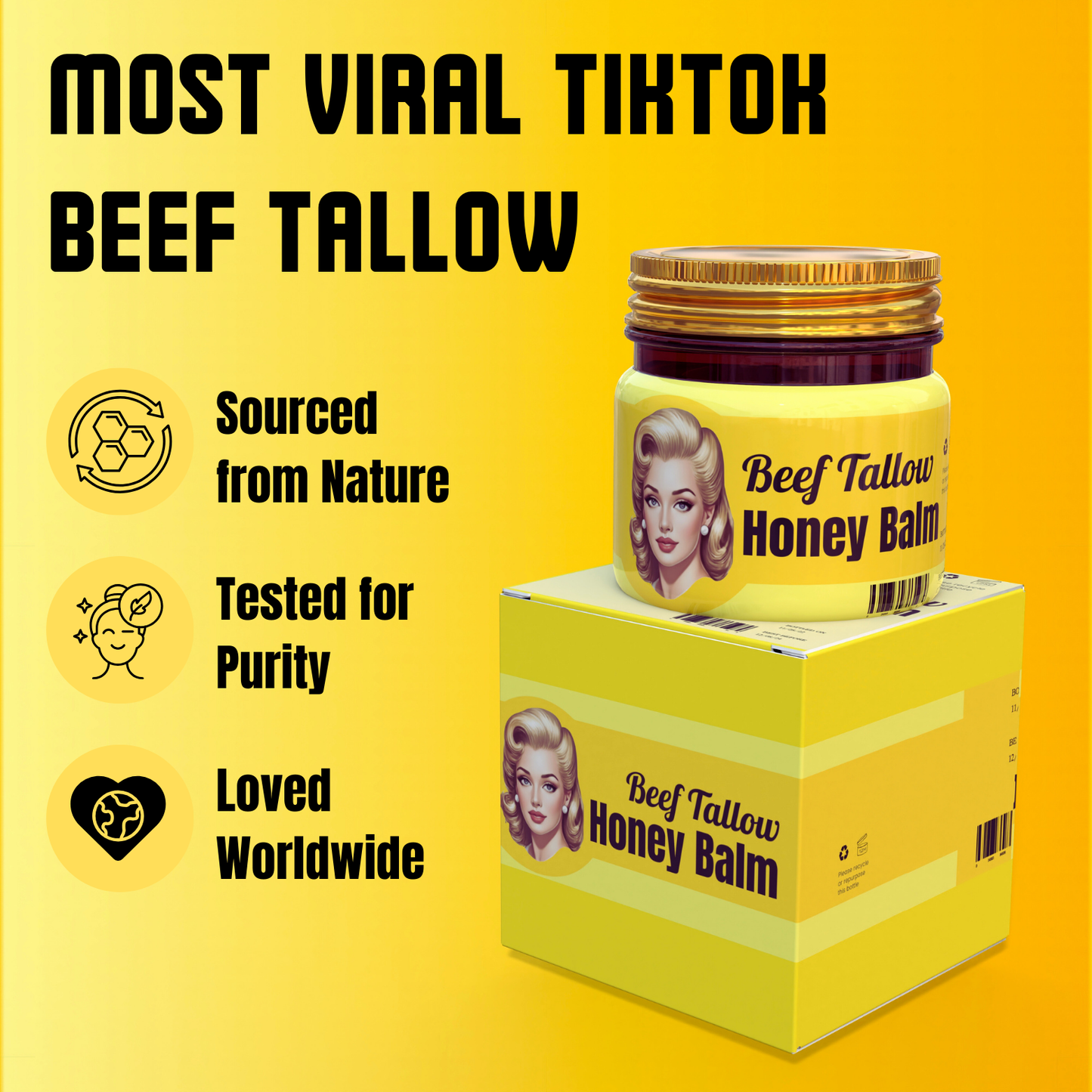 Golden Glow Beef Tallow Honey Balm™